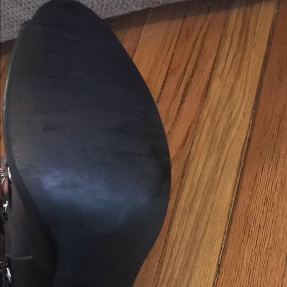 Havana Last Jeffrey Campbell Women Black O-Ring Boots US 8.5 Spiral Heel Punk - Picture 14 of 14